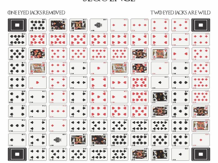 Sequence Game Board Layout Printable Printabler