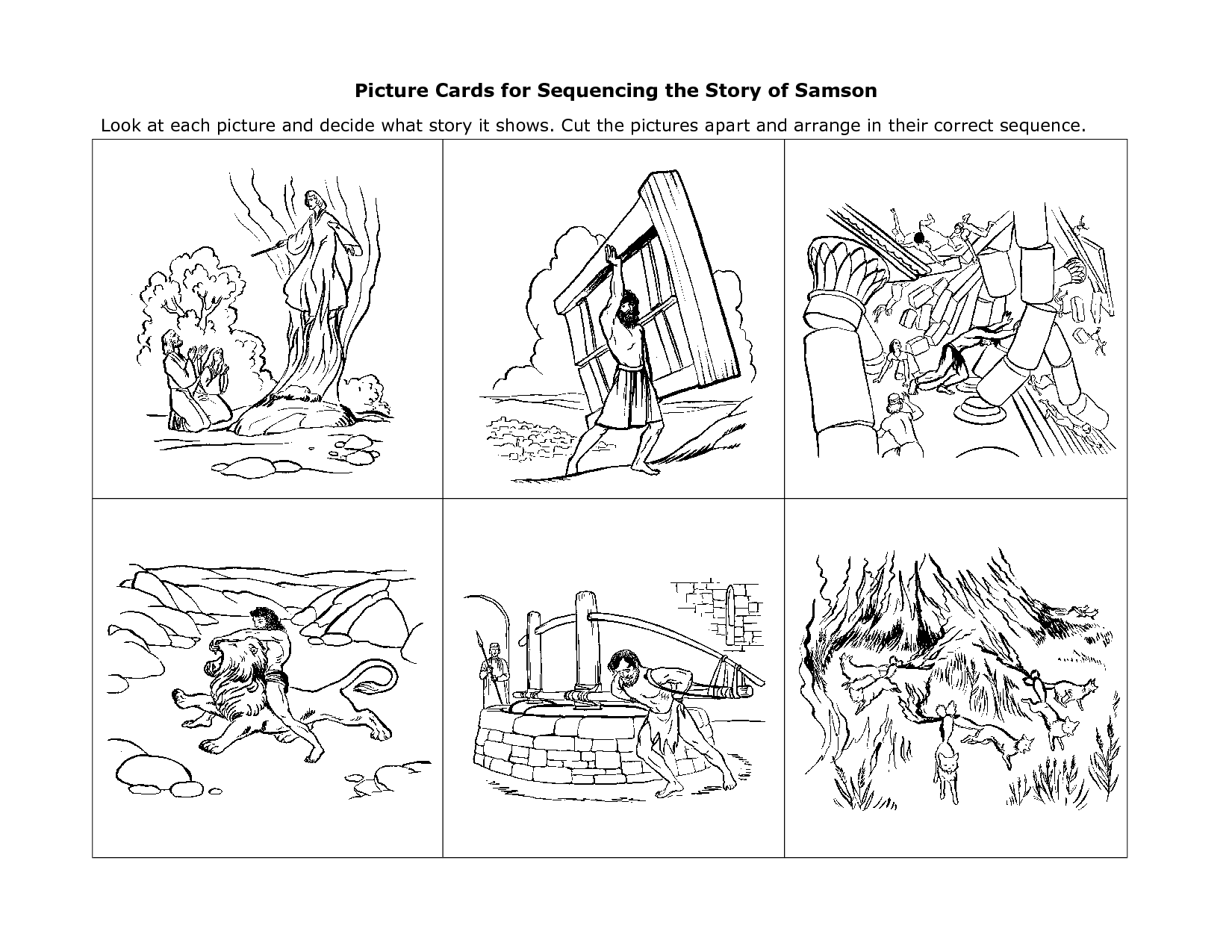 Sequencing Pictures To Tell A Story Printable
