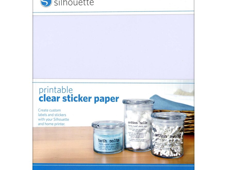 Silhouette Printable Clear Sticker Paper GM Crafts