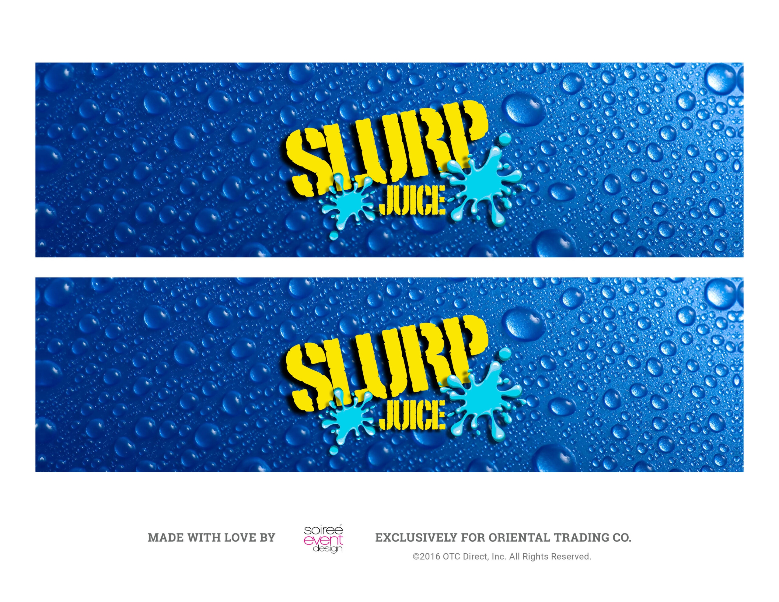 Slurp Juice Label Free Printable Label Printable