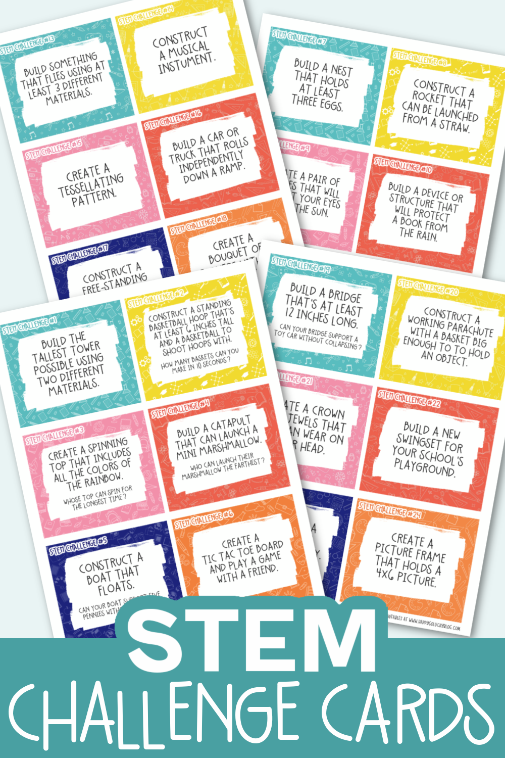 Stem Challenge Cards Free Printable Artofit