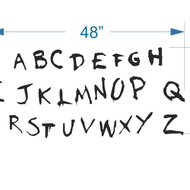 Stranger Things Alphabet Wall Printable