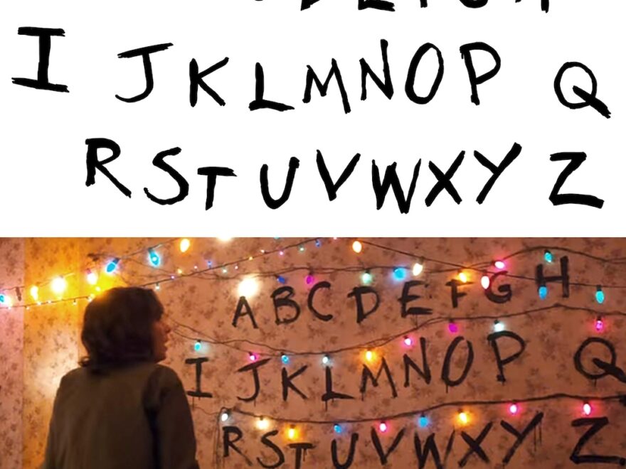 Stranger Things Download Printable Alphabet Wall Letters as Seen At