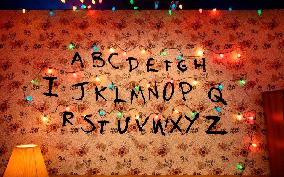 Stranger Things Wall Letters Printable
