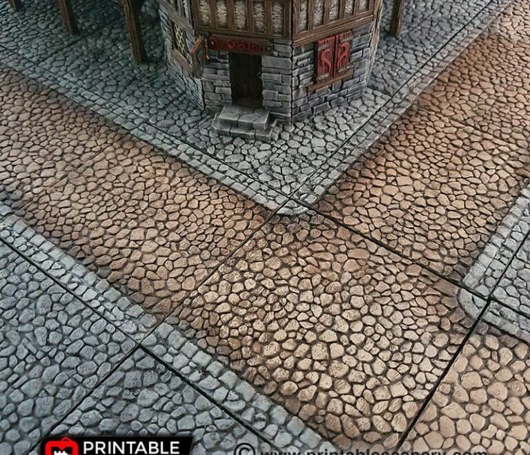 Streets And Foundations Printable Scenery