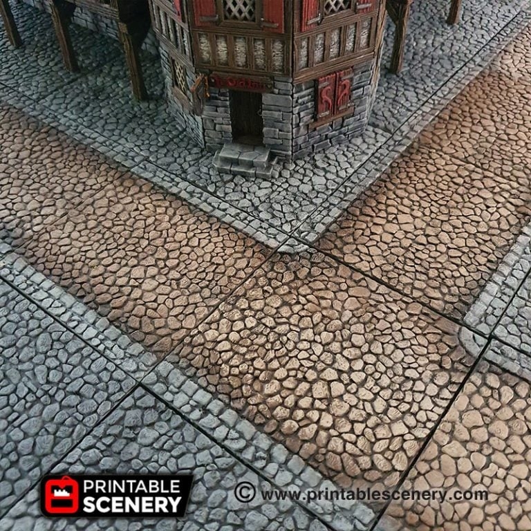 Streets And Foundations Printable Scenery