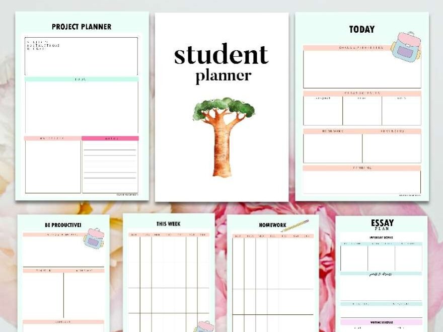 Student Planner 2025 21 Printable Camilla N Larsen