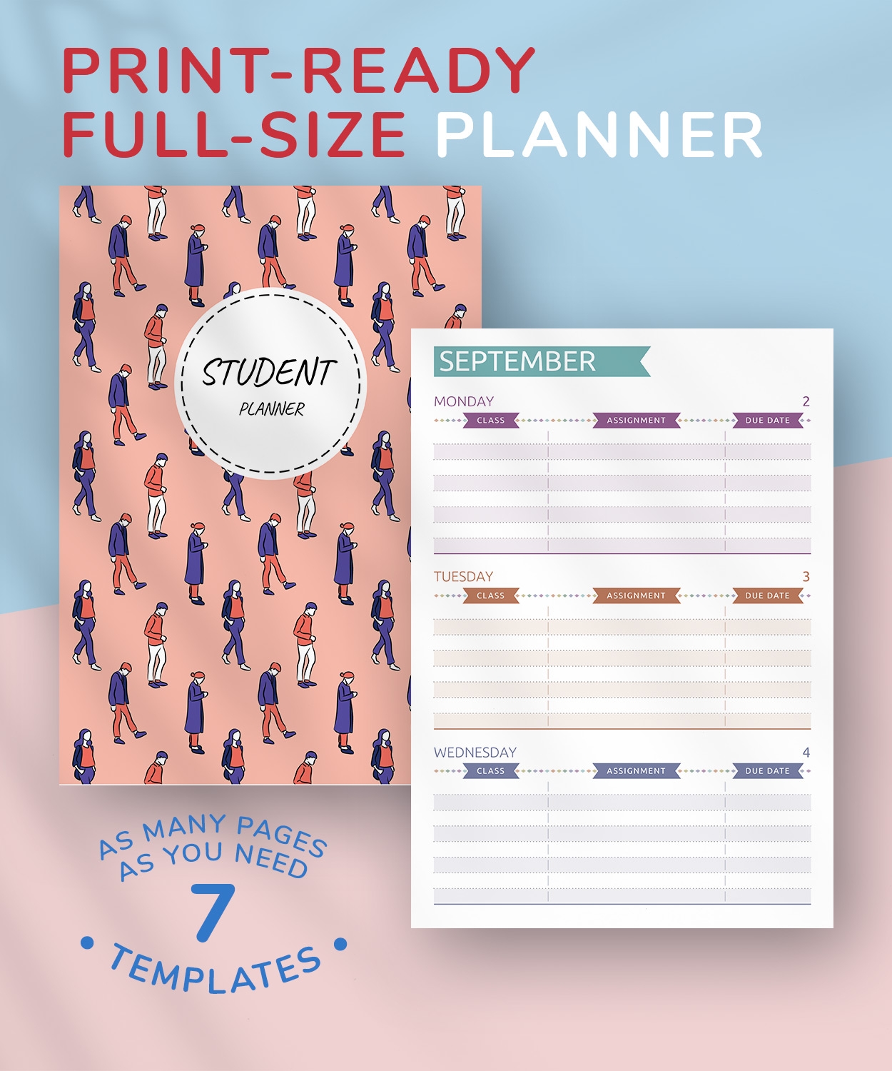 Student Planner 2025 21 Printable Camilla N Larsen