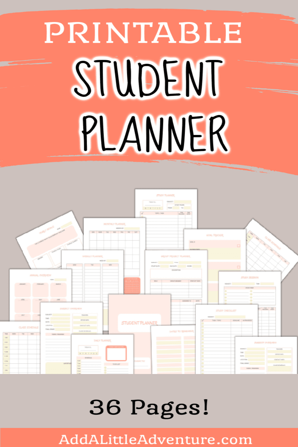 Free Printable Student Planner 2025