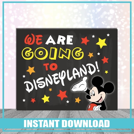 Surprise We 39 re Going To Disneyland Printable