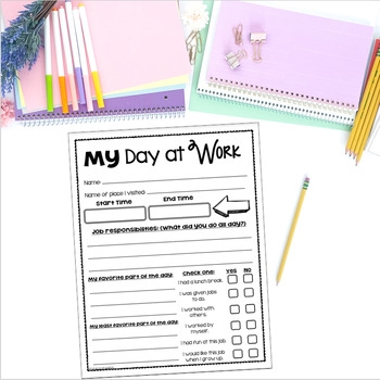Take Your Child To Work Day Reflection Observation Sheet Activity