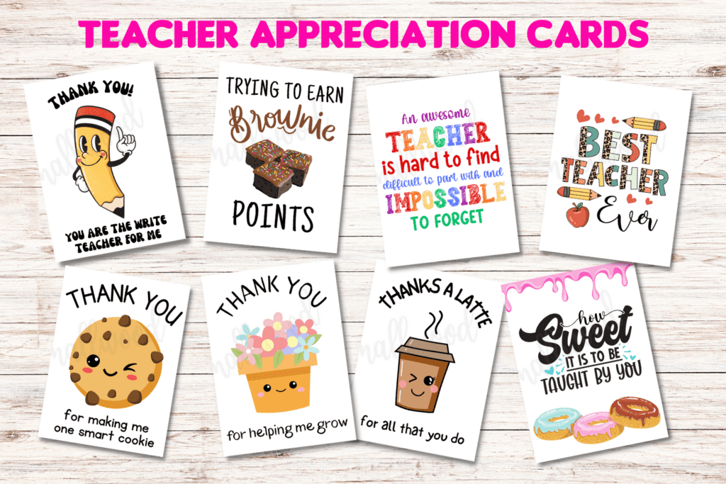 Free Printable Teacher Appreciation Cards