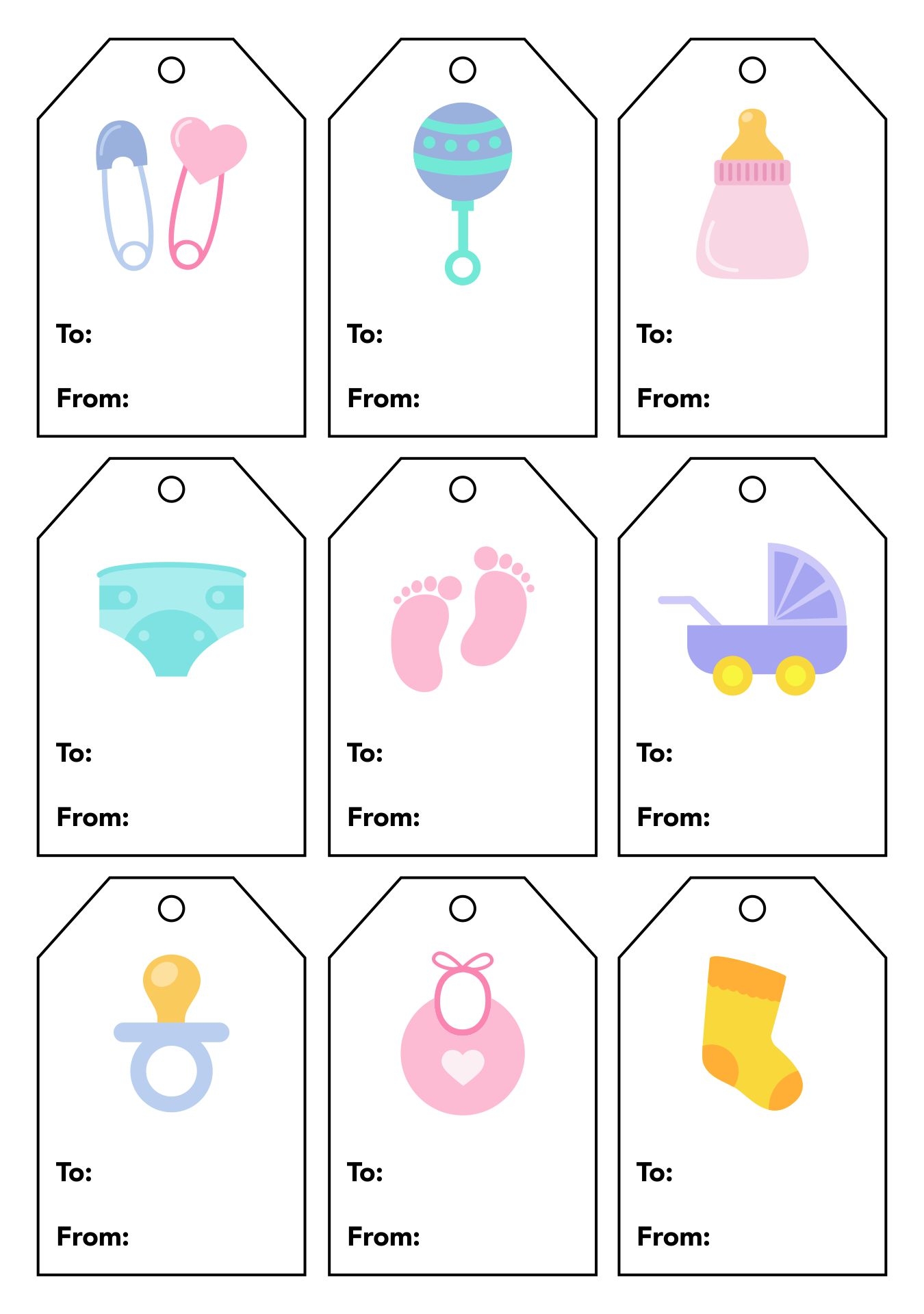 Template For Gift Tags 12 Free PDF Printables Printablee