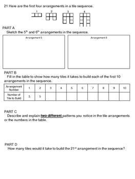 Tennessee Ready Math Practice Test 4th Grade PART 2 TNReady TpT