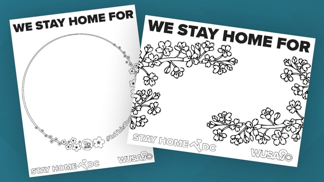 Thank You Coronavirus Helpers WUSA Coloring Pages Wusa9