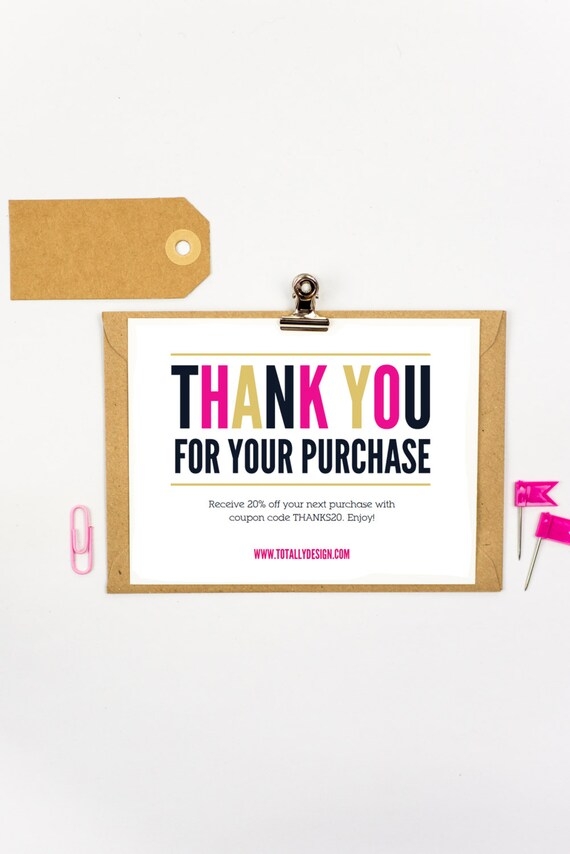 Thank You For Your Purchase Free Printable