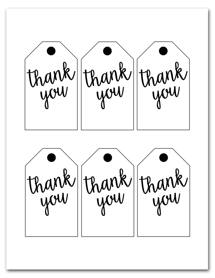 Thank You Tag Printable Artofit