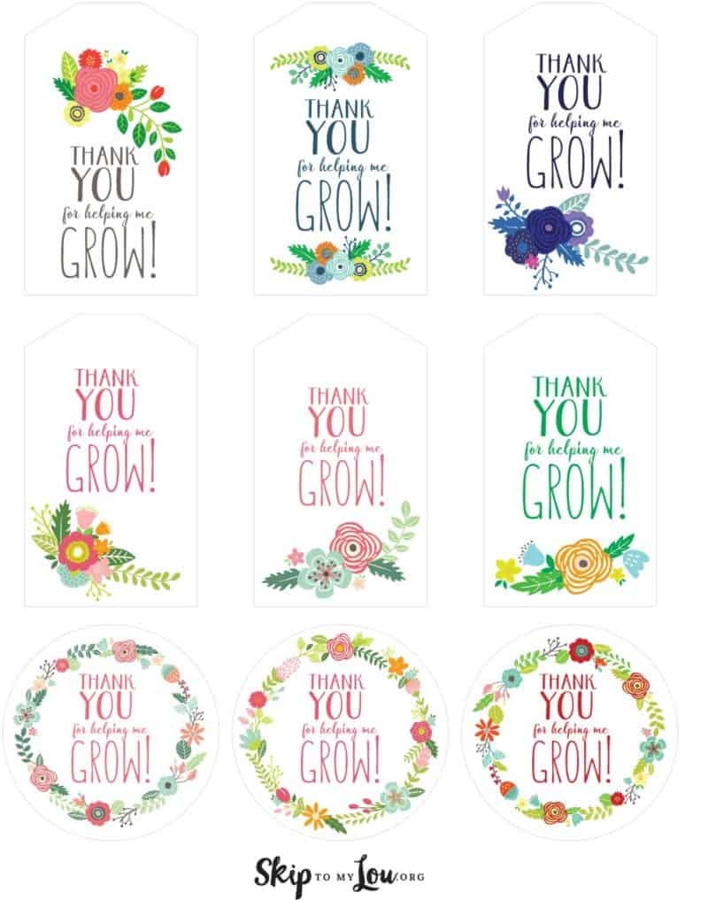 Thanks For Helping Me Grow Printable Printable Word Searches