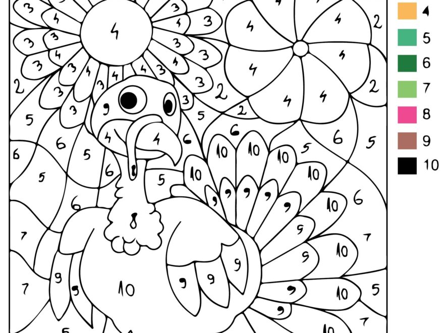 Thanksgiving Color By Number Coloring Pages 15 Free PDF Printables
