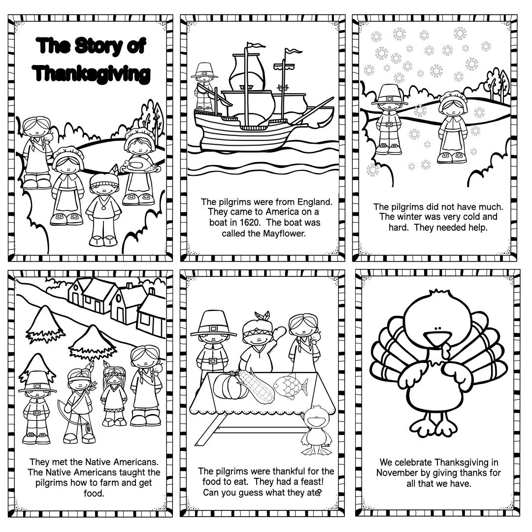 Free Thanksgiving Printables For First Grade
