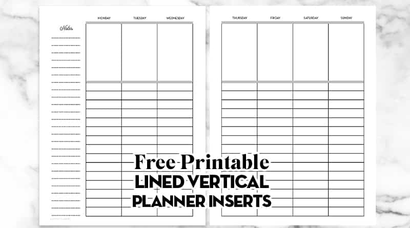 The Happy Planner Weekly Schedule Classic Filler Paper Weekly Schedule 
