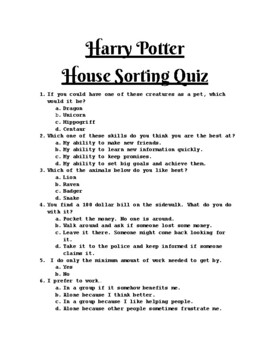The Hogwarts House Sorting Quiz Vrogue co