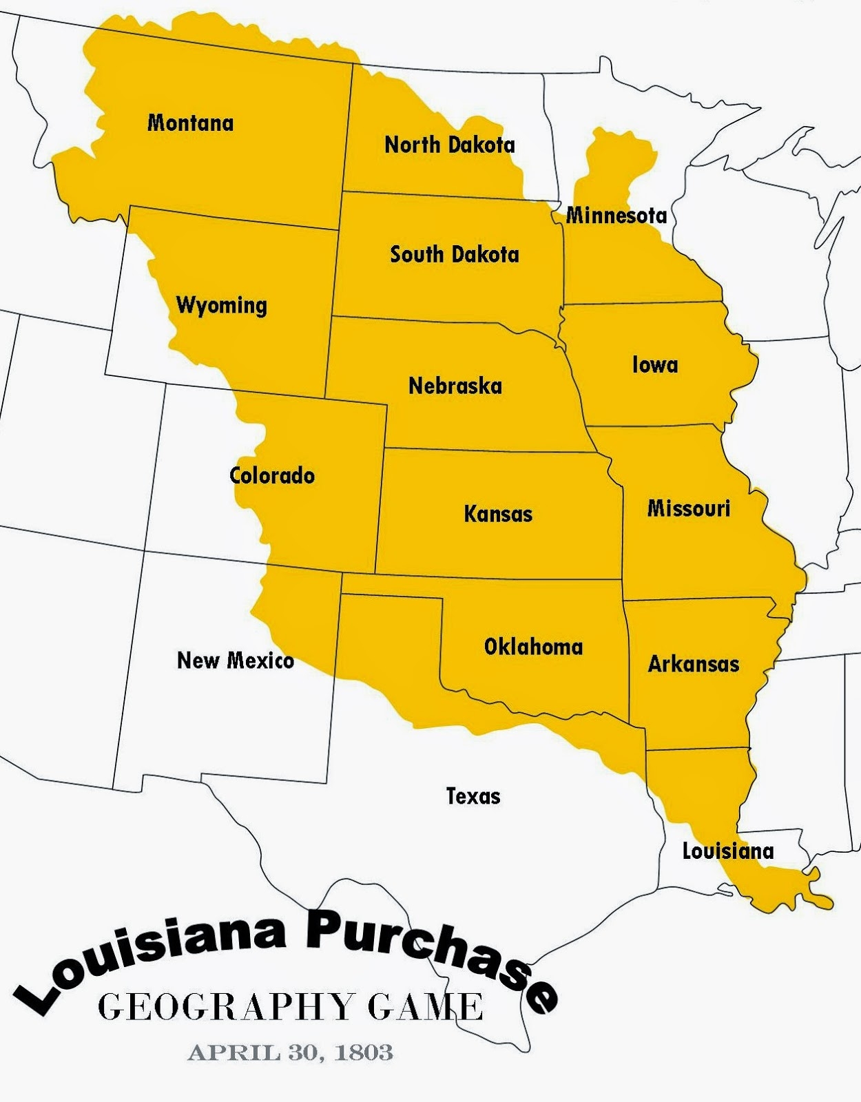 The Louisiana Purchase 1803 Mountain View Mirror