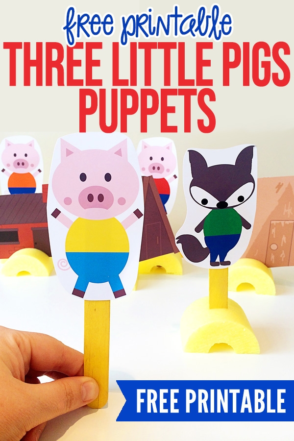 Three Little Pigs Printable Puppets