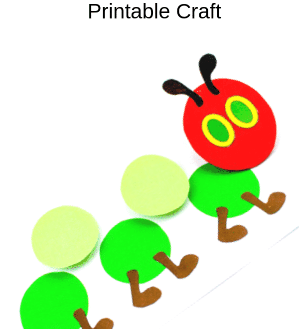 The Very Hungry Caterpillar Printable Craft Arty Crafty Kids