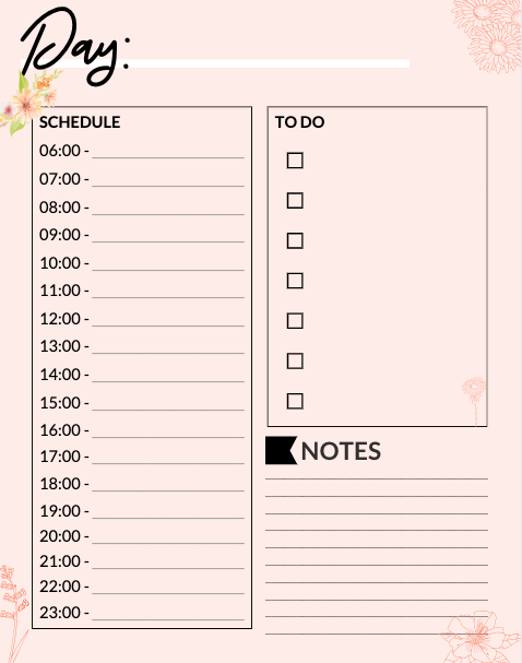 This Free Printable Daily Planner With Time Slots Will Make Life So 