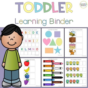 Toddler Learning Binder By Education Elation TPT
