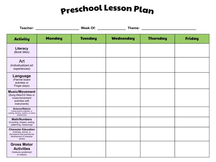 Toddler Lesson Plans 10 Free PDF Printables Printablee