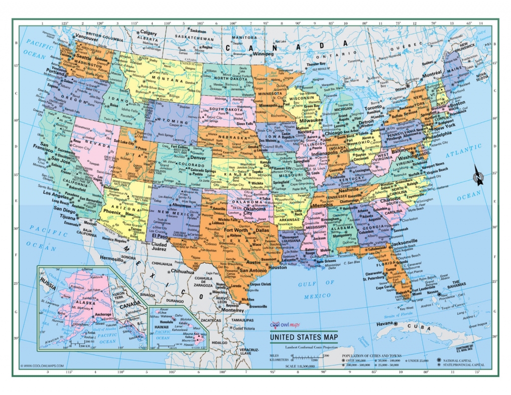 United States Printable Map