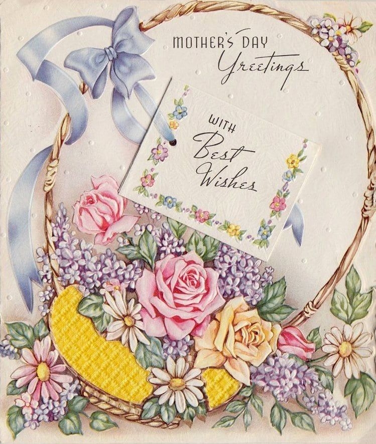 Vintage Mother 39 s Day Cards Like These Were Cute Cheerful Click 