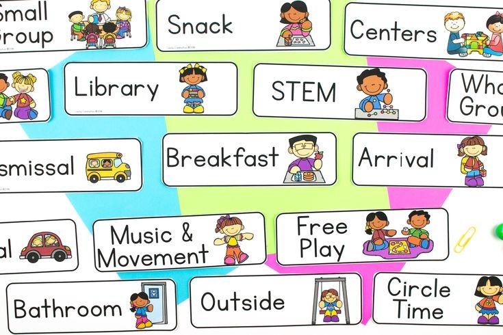 Free Printable Schedule Cards For Preschool