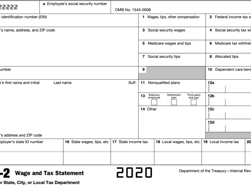 W2 Form 2025 Printable William D Grandstaff