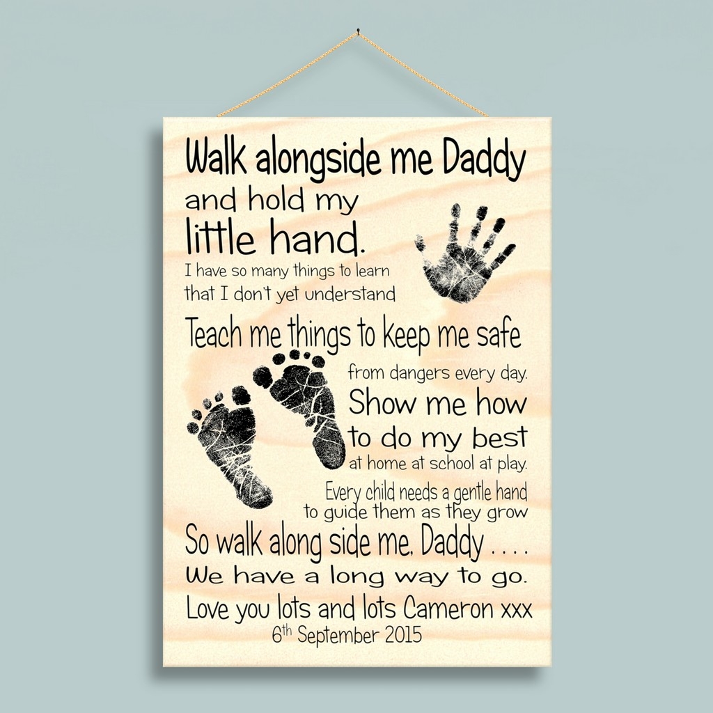 Walk Alongside Me Daddy Poem Free Printable