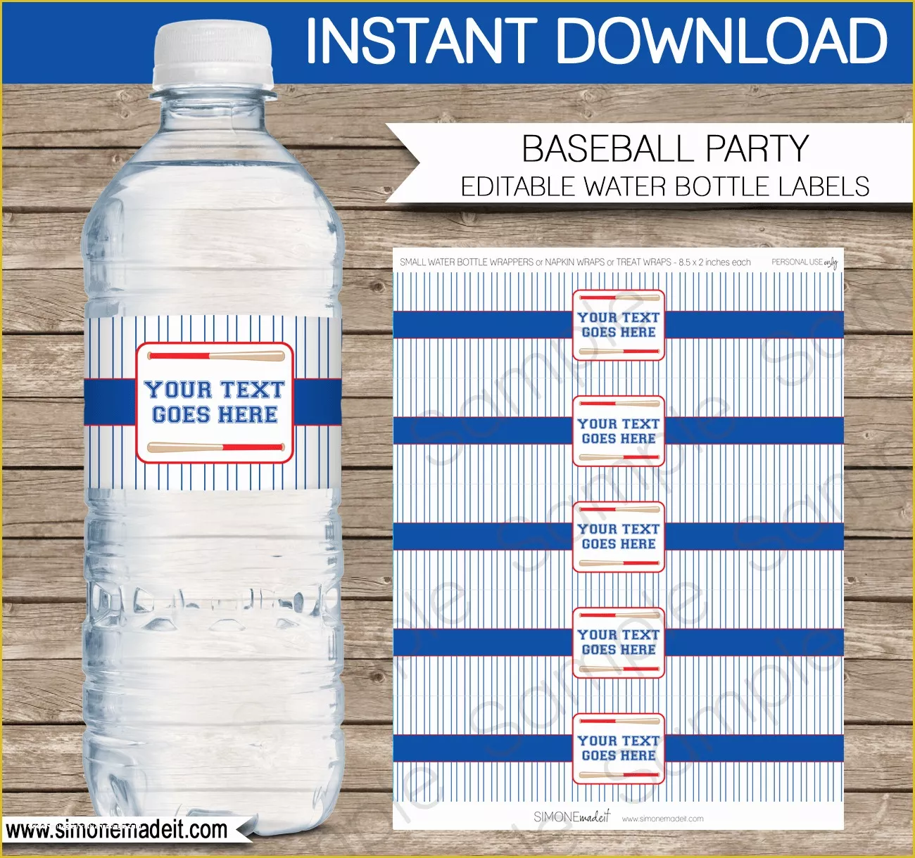 Water Bottle Label Templates