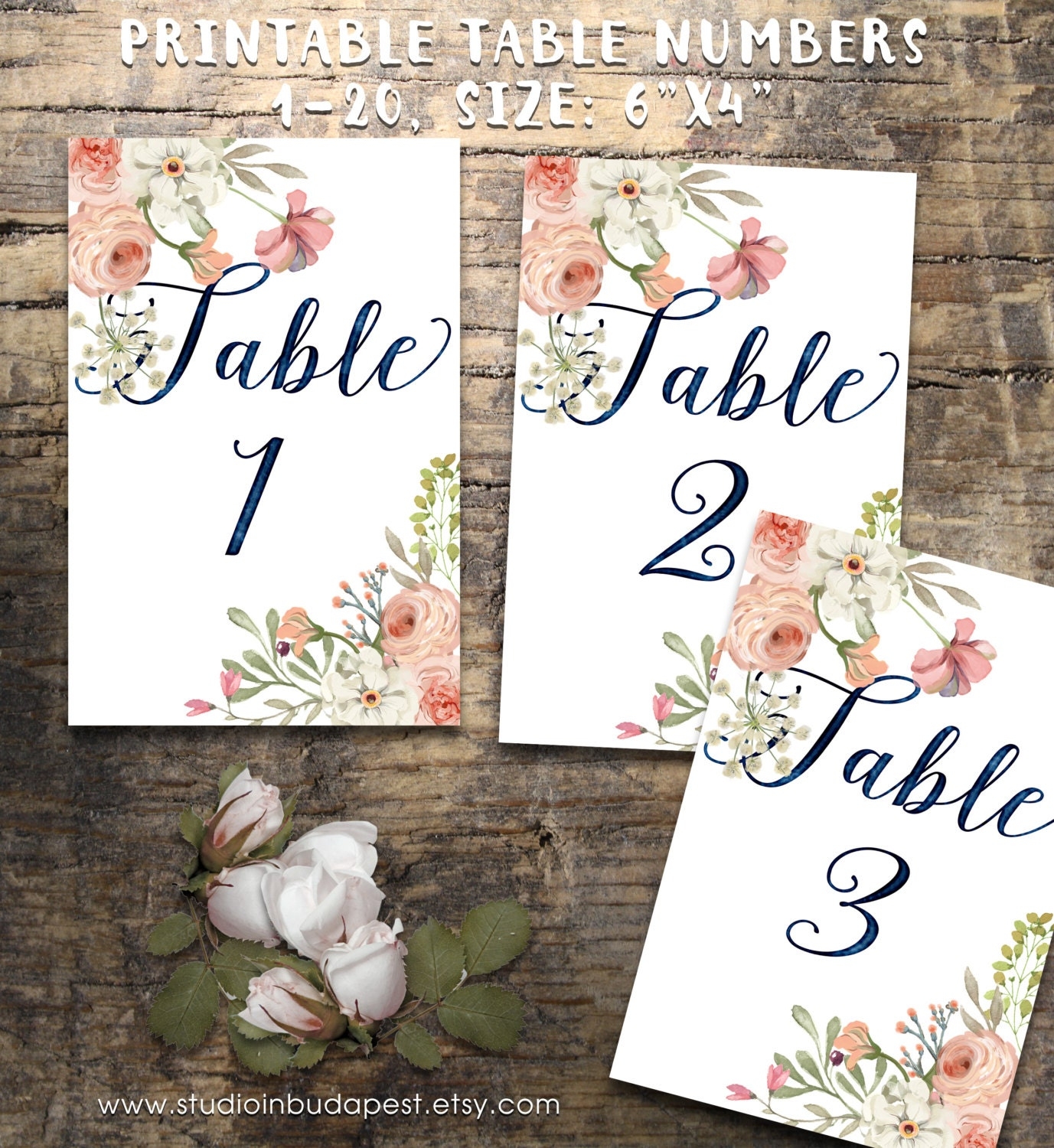Wedding Table Numbers 1 20 Printable Table Numbers Rustic
