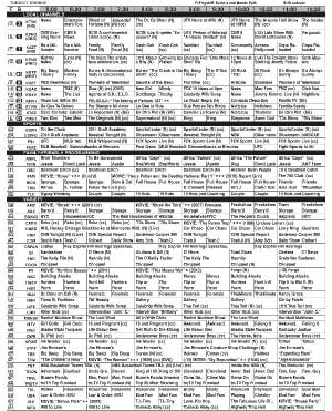 Weekly Tv Schedule 2024