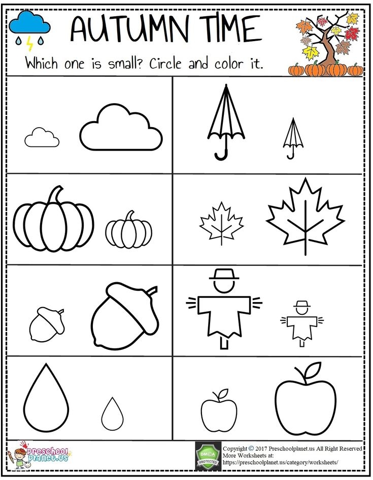 Free Printable Preschool Worksheets Fall And Winter