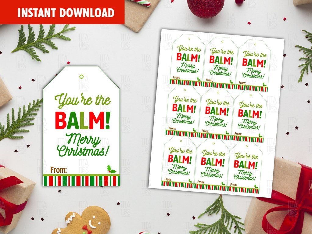 YouRe The Balm Christmas Printable